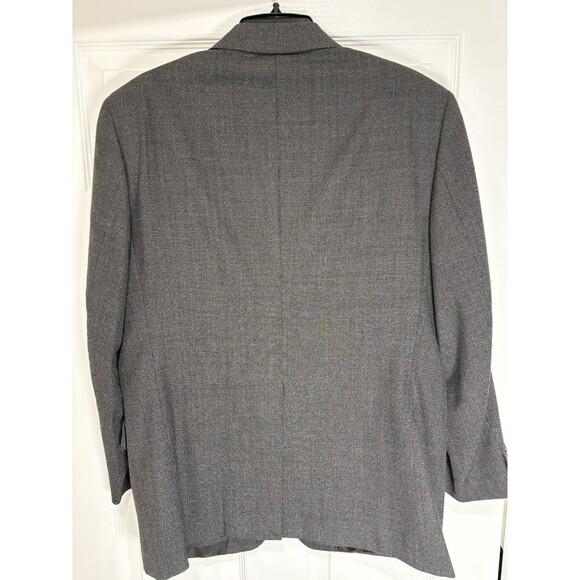 Bert Pulitzer Mens Dark Gray Twist Blazer Sport Jacket Coat Tweed Wool Blend 38 - Picture 4 of 8